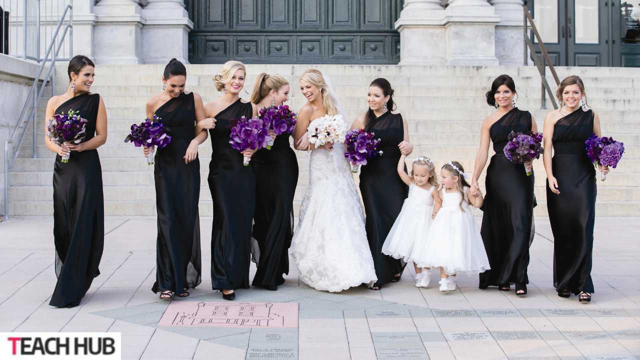 Black and Purple Wedding Dresses